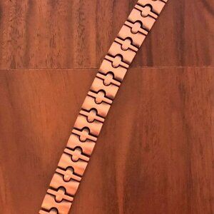 Antique Copper Magnetic Link Bracelet Arthritis Pain Relieve Bracelet Biker